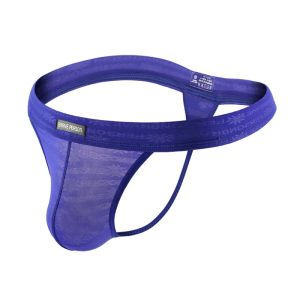 String homme Brave Person en dentelle bleu