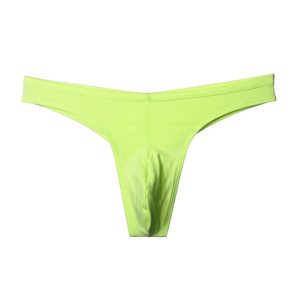 String homme vert coton invisible ultra-léger