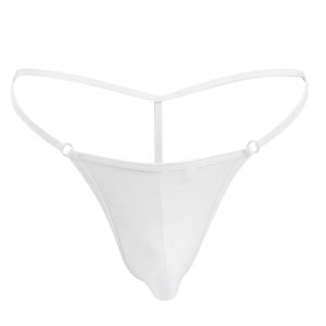 String homme ficelle sans couture style bikini blanc